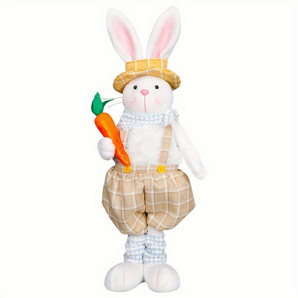 EASTER LONG-LEGGED RETRACTABLE-LEG BUNNY ORNAMENT