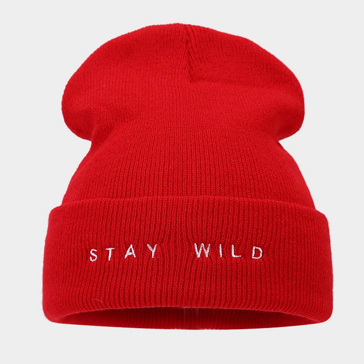 FASHION LETTER EMBROIDERY SIMPLE  KNITTED HAT_CWAH2087