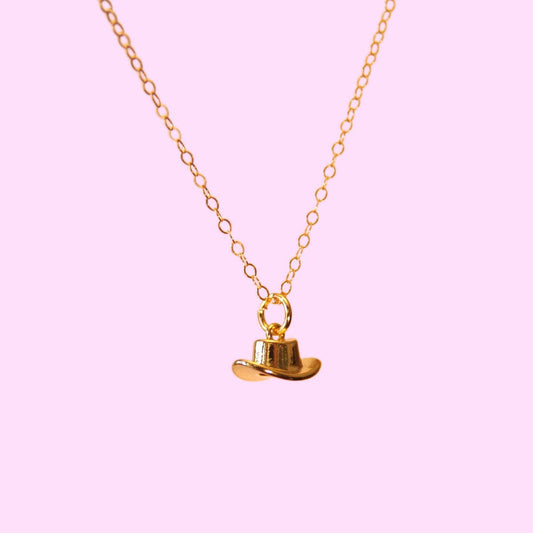 Cowboy Boots and Hat Pendant Necklace