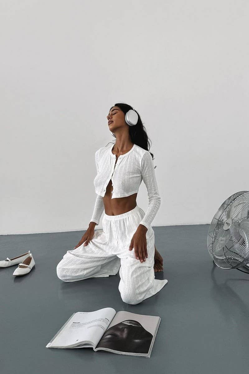 CWSPJ0276_LONG-SLEEVED TROUSERS PAJAMAS TWO-PIECE SET