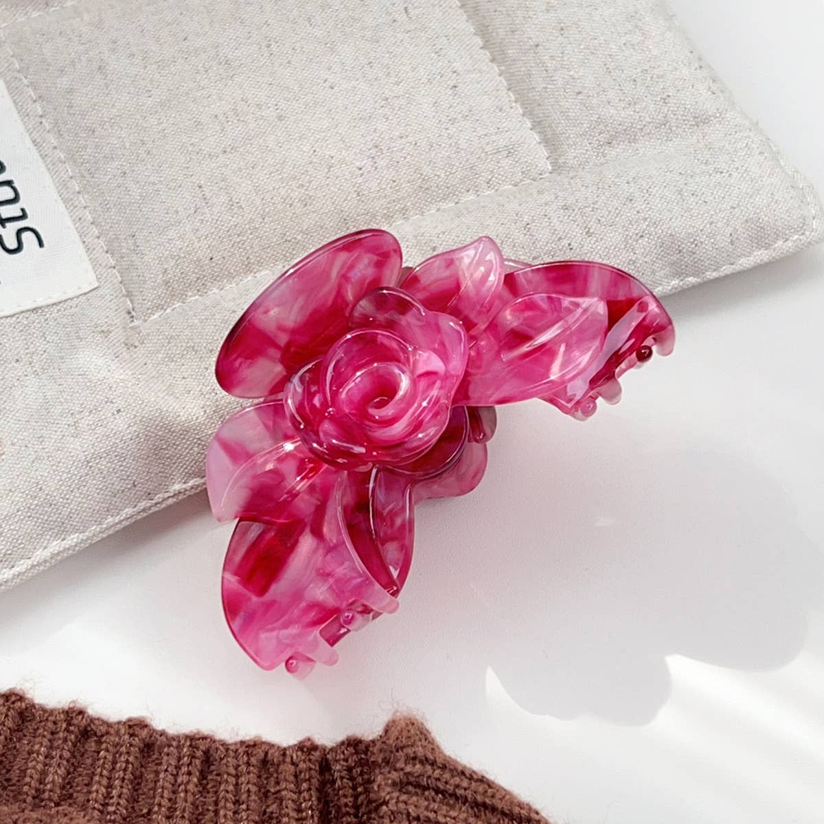 Acetic acid board flower hairpin tray hairpin