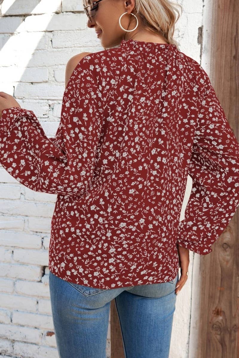 CWTBLL2475_LEOPARD PRINT OFF-THE-SHOULDER PEPLUM TOP