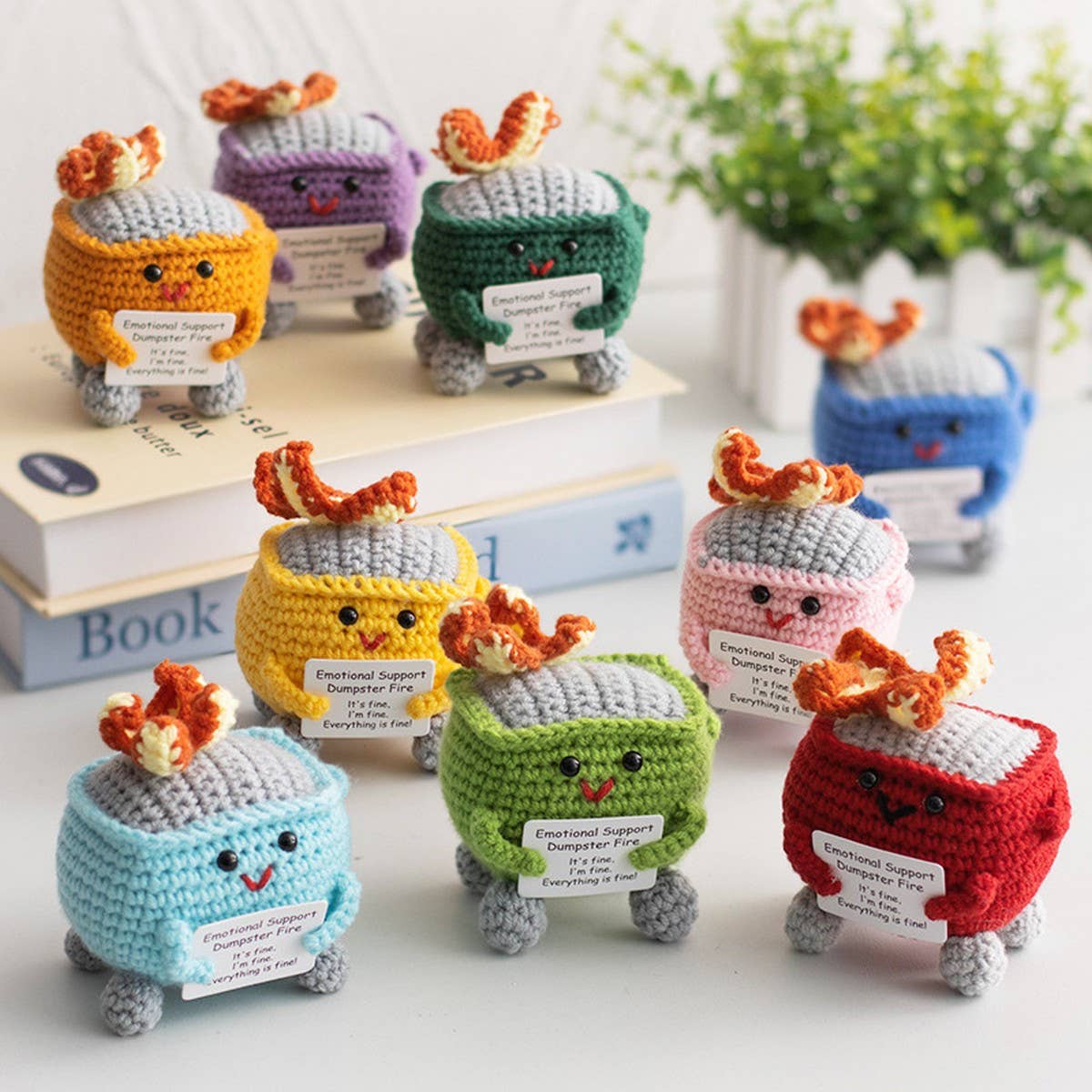 CWMM9276_FUNNY FIRE EXTINGUISHER KNITTED ACCESSORIES