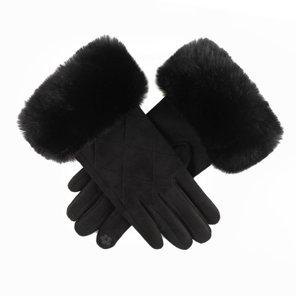 FASHIONABLE PLAID TOUCH SCREEN ADULT GLOVES_CWAG0383