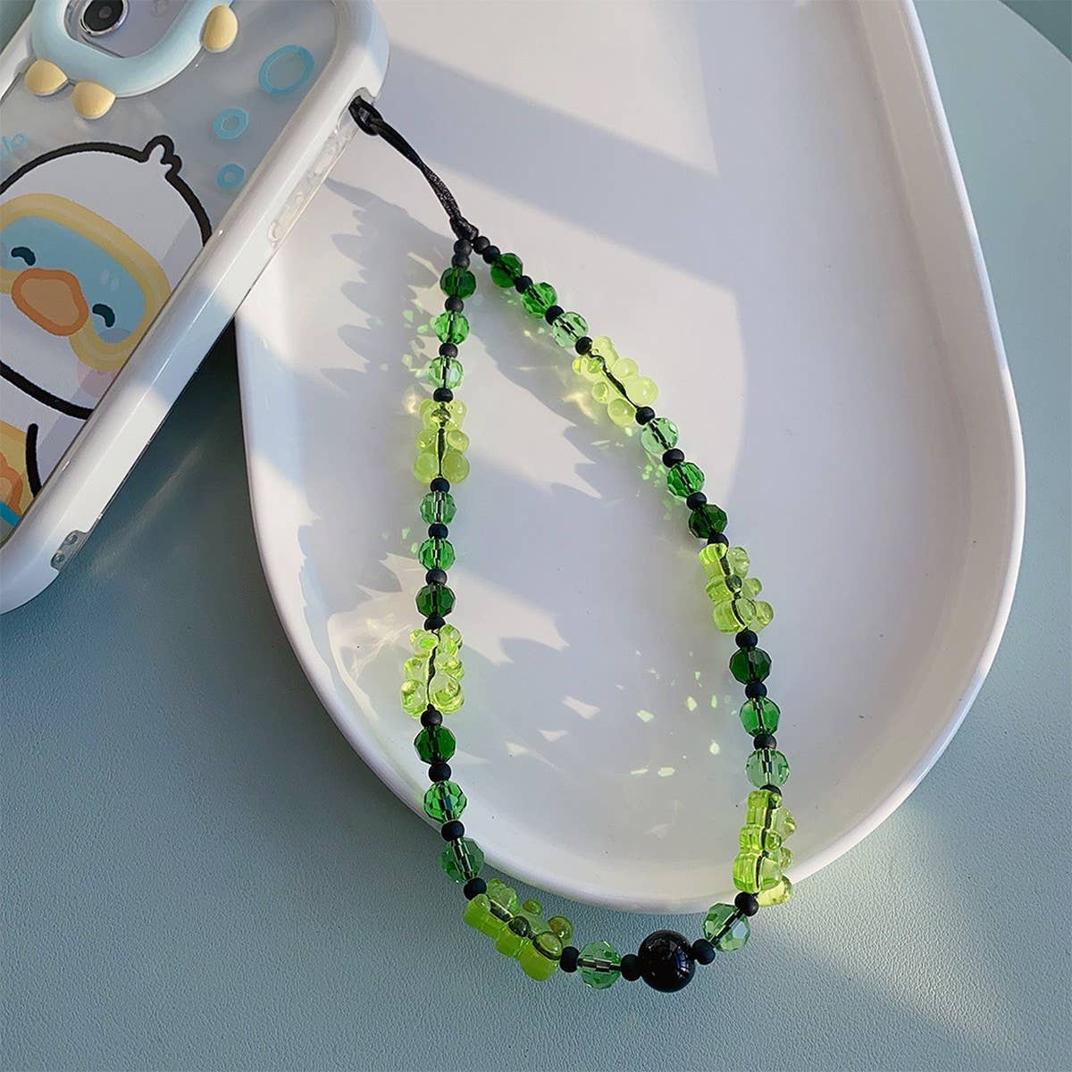 CWMM8709_PERSONALIZED CONTRAST COLOR MOBILE PHONE CHAIN