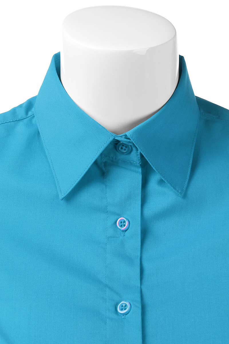 CWTSTS118-P_Slim Classic Short Sleeve Bttn Down Collar Shirt