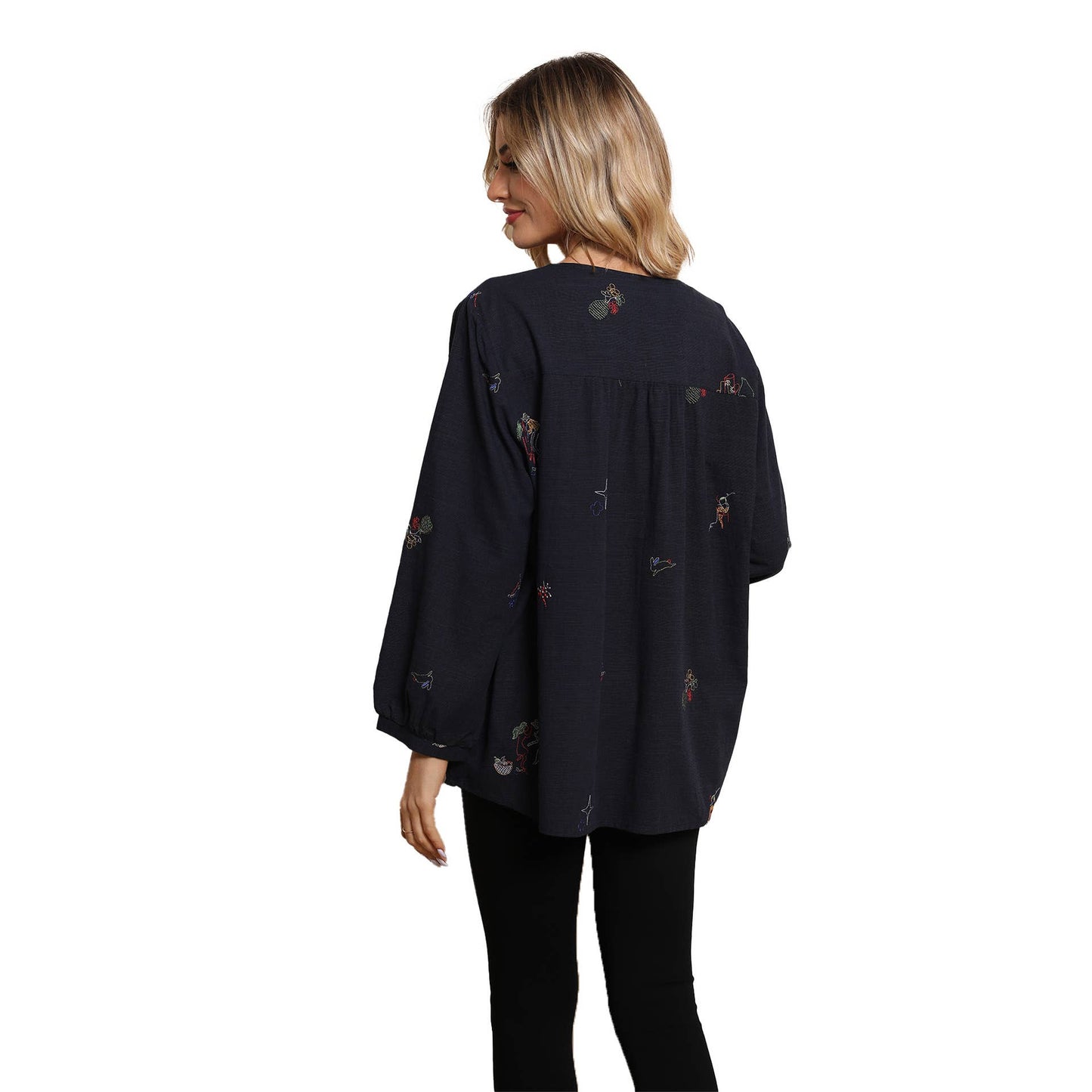 Doll hubble-bubble sleeve blouse