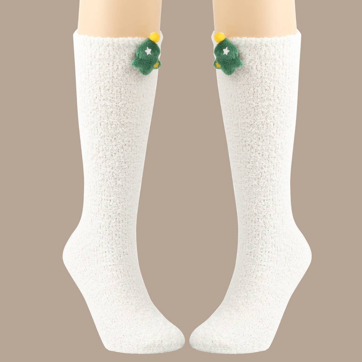 CWMS02684_CHRISTMAS KNEE HIGH SOCKS WARM LEG WARMERS