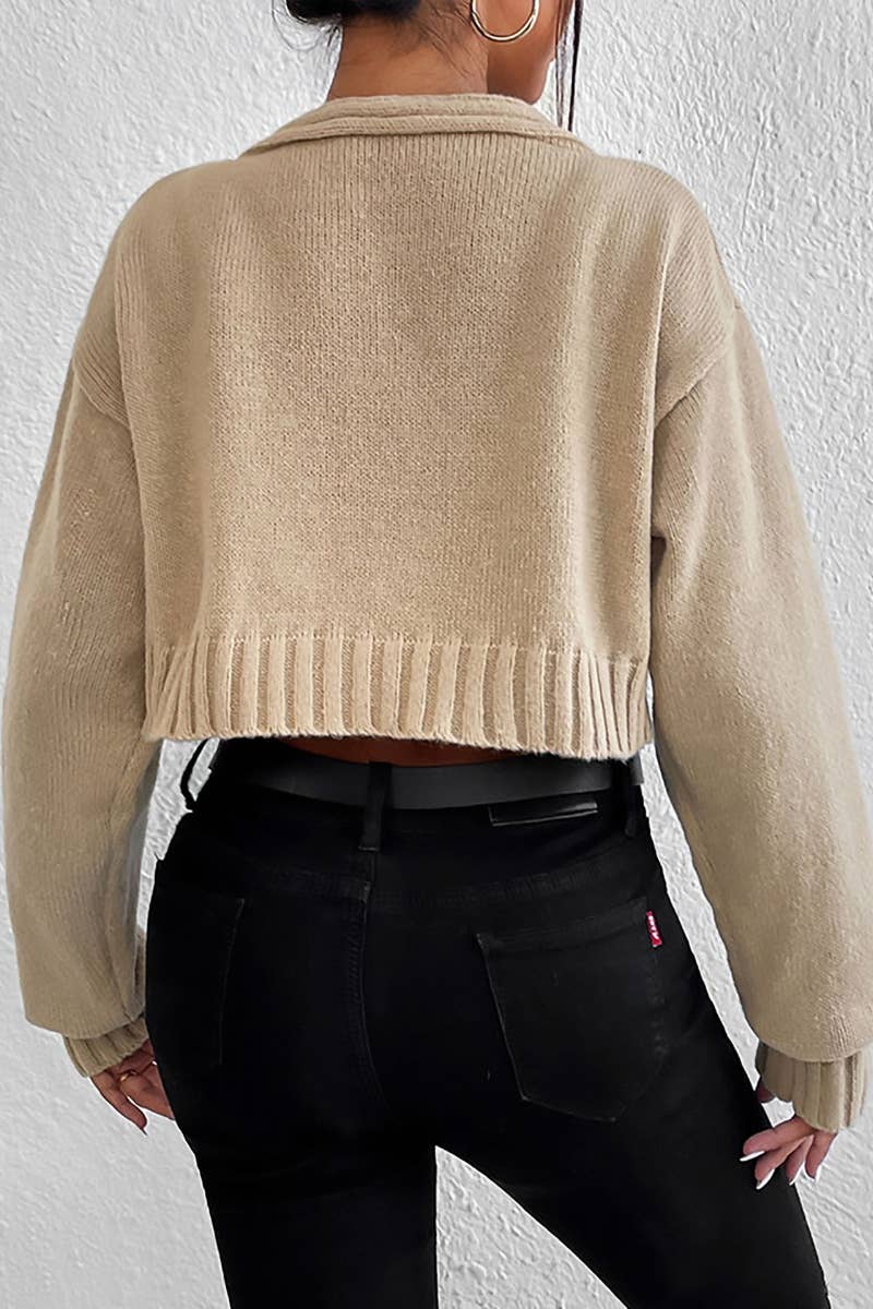 CWSS1048_SWEATER VEST LONG SLEEVE CARDIGAN COAT SUIT