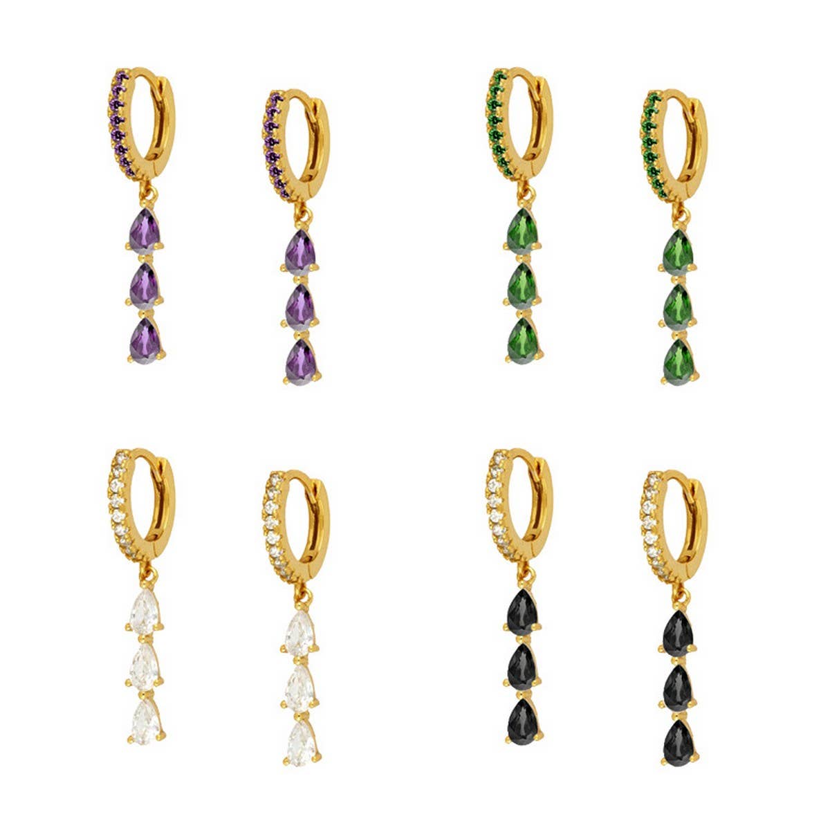 TEARDROP SHAPE MINIMALIST FASHION EARRINGS