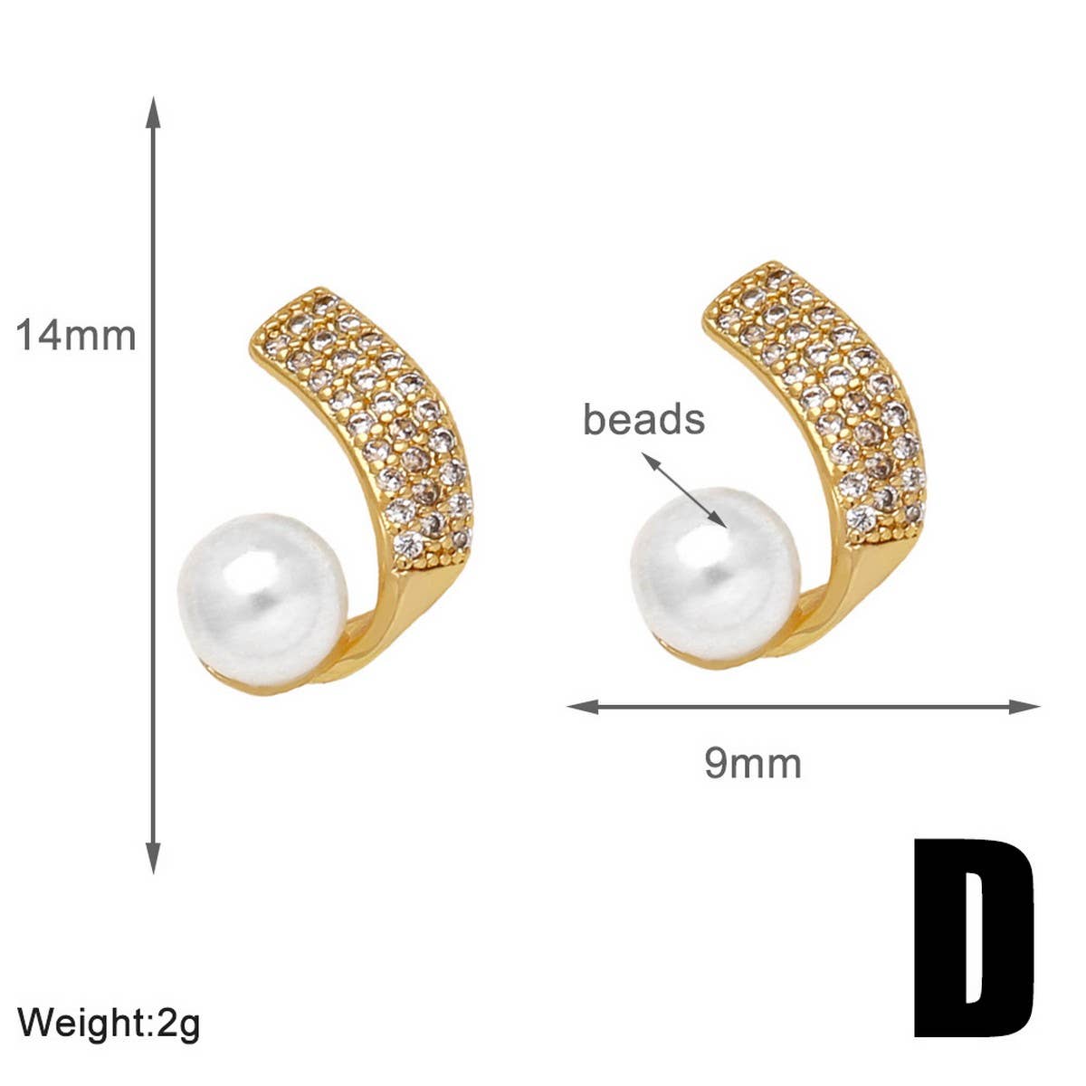 FASHIONABLE ZIRCON INLAID BEE EARRINGS