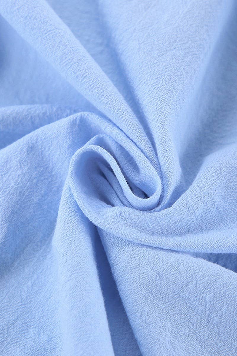 CWSPJ0327_CARDIGAN TIE LONG SLEEVE SHORTS PAJAMA SET