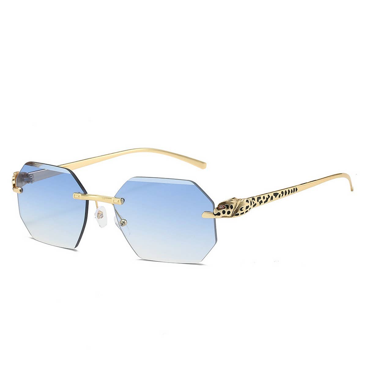 FRAMELESS POLYGONAL FASHION SUNGLASSES