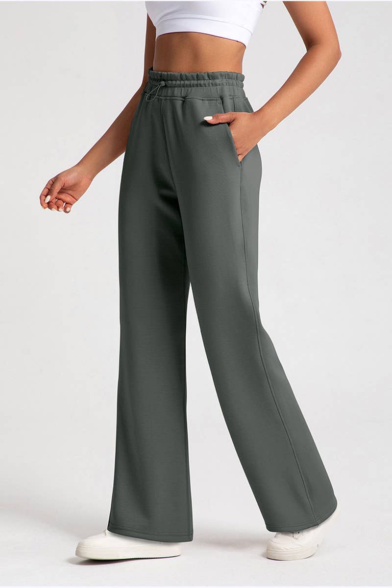 CWBLP1508_MODAL HIGH WAIST LOOSE RUNNING SPORTS PANTS