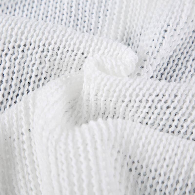 CUT-OUT V-NECK LOOSE AND LAZY CASUAL TOP