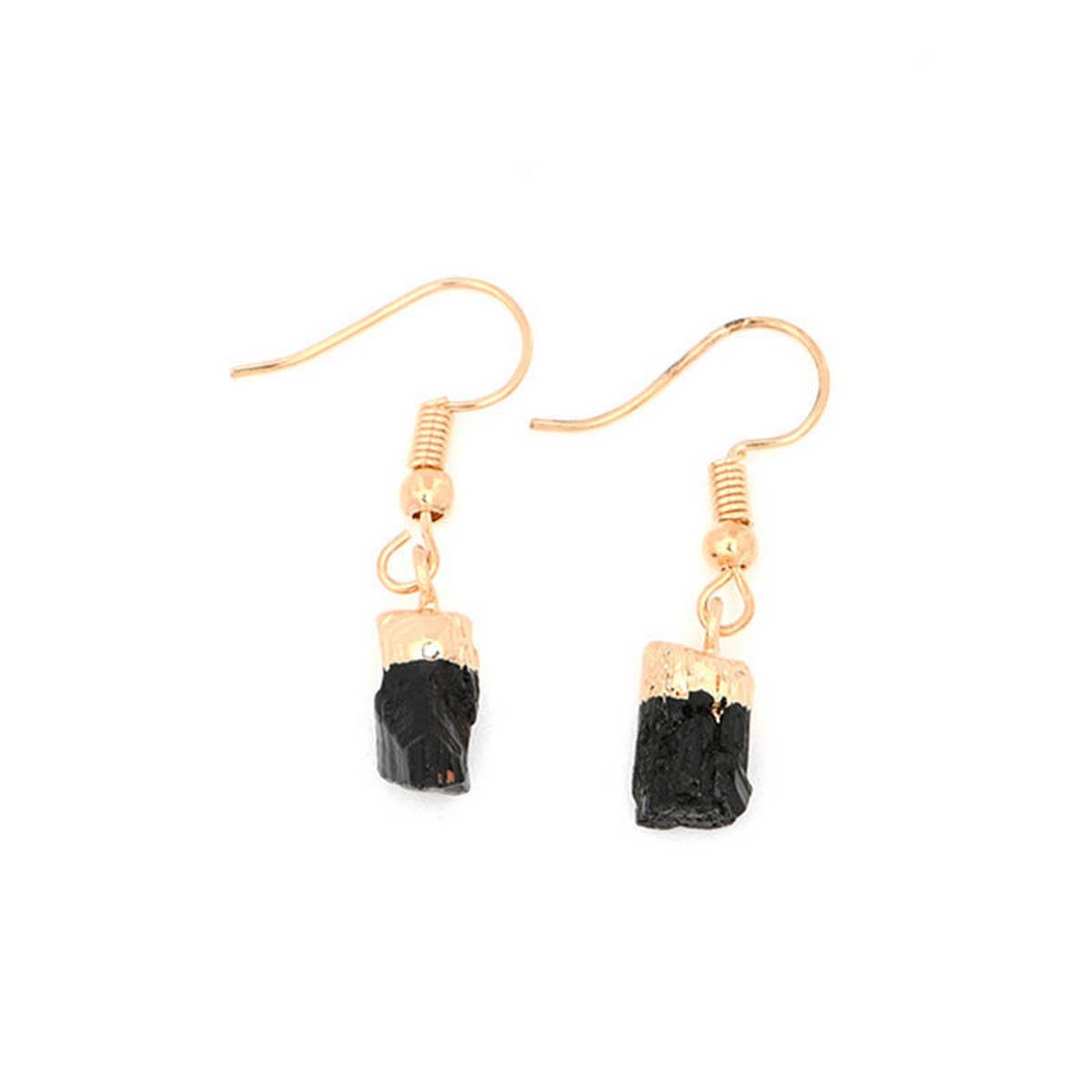 NATURAL CRYSTAL PENDANT EARRINGS
