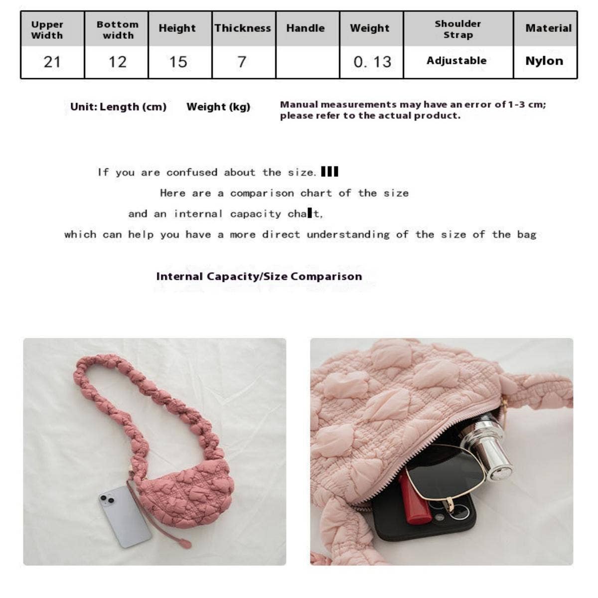 Cloud Puffer Bag Trendy Casual ShoulderTote_CUAB00504