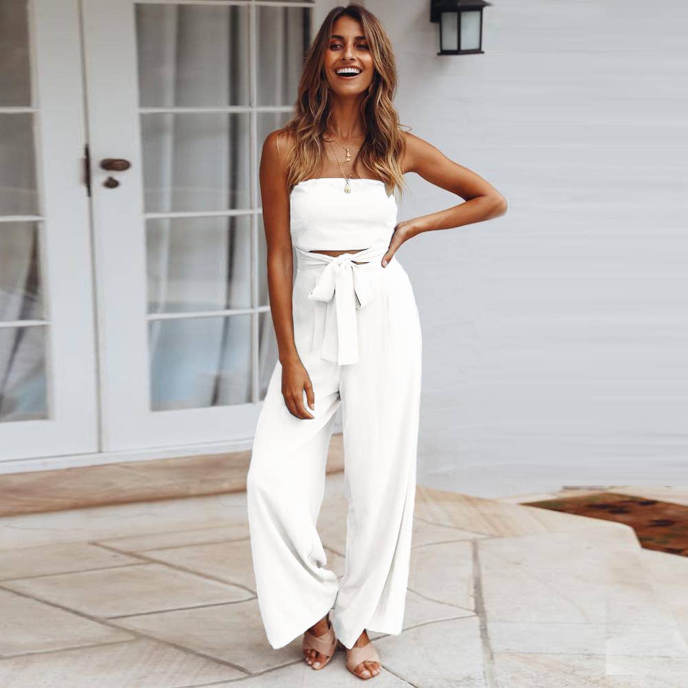 Casual Chic Backless Slim Fit Jumpsuit