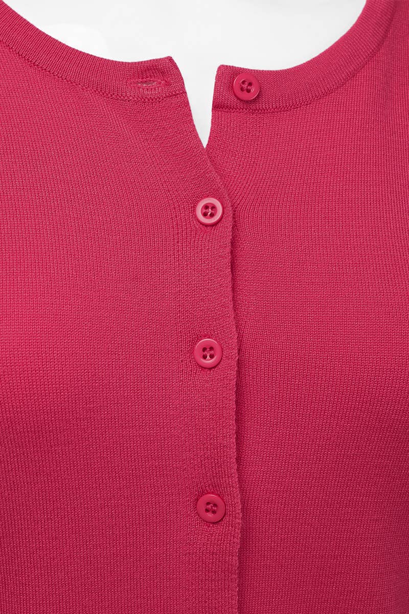 AWOCAL310_Button Down Soft Knit Long Sleeve Cardigan Sweater