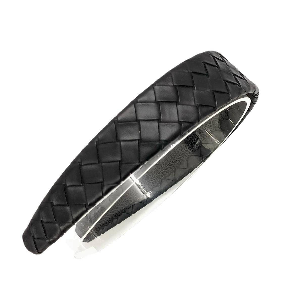 Country Style PU Leather Cross Weave Headband