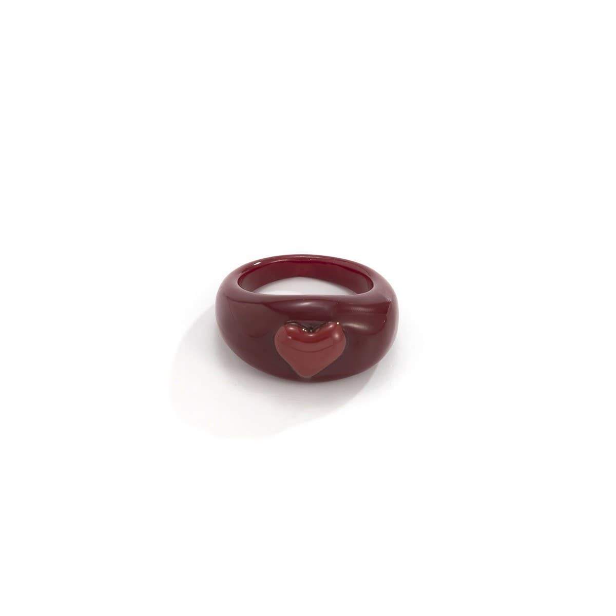 COLORFUL PASTORAL HEART THREE-DIMENSIONAL RING