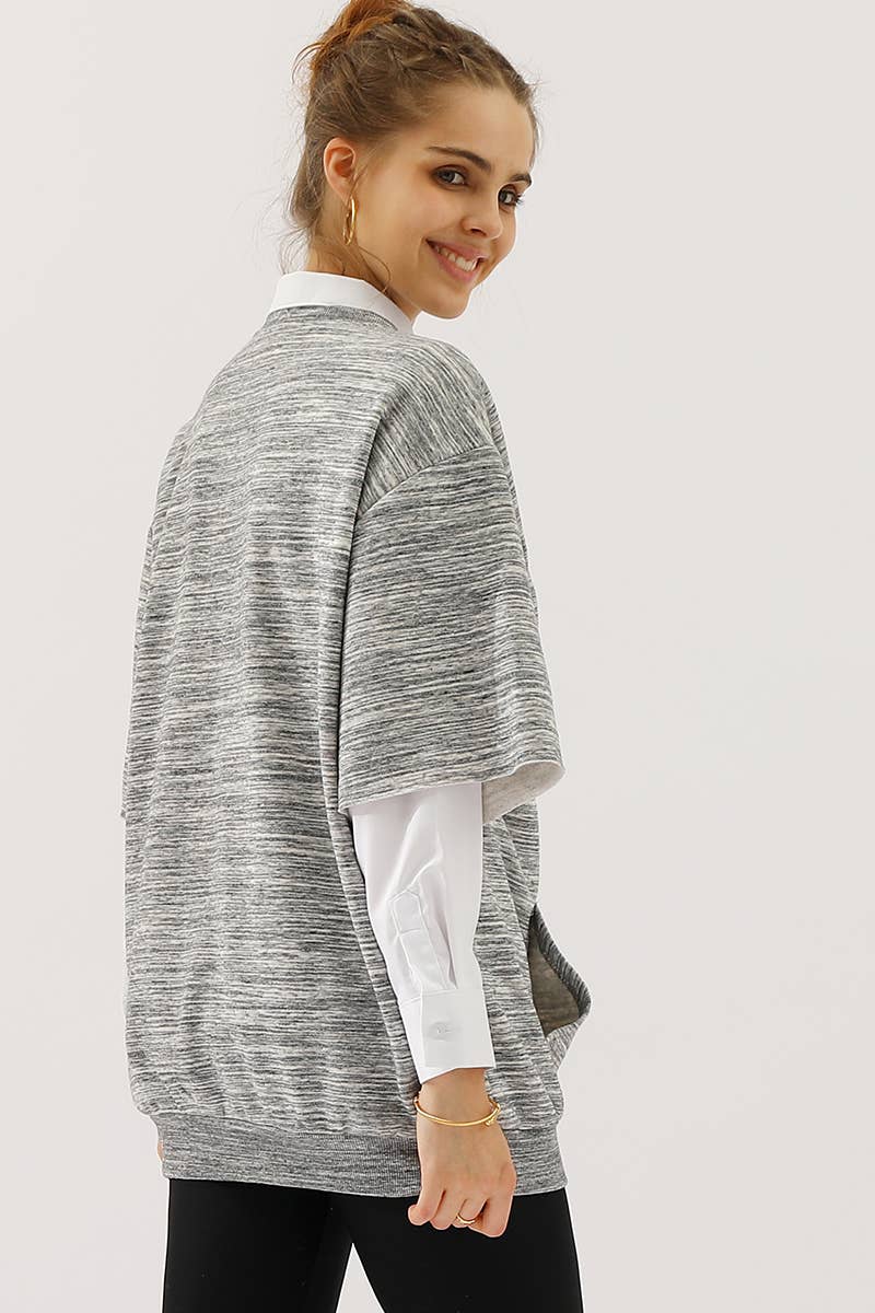 CWTTS560-P_PLUS SIZE OVERSIZED SWEATSHIRT WITH POCKET