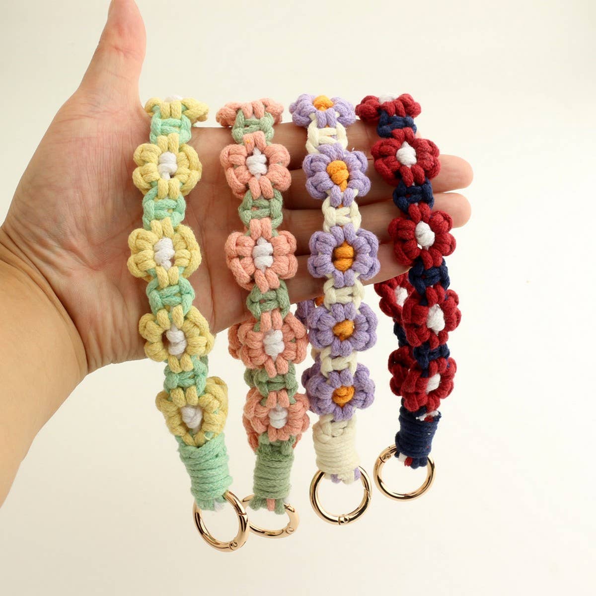 HANDWOVEN KEYCHAIN WRIST STRAP PENDANT