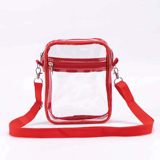 PVC transparent waterproof crossbody bag