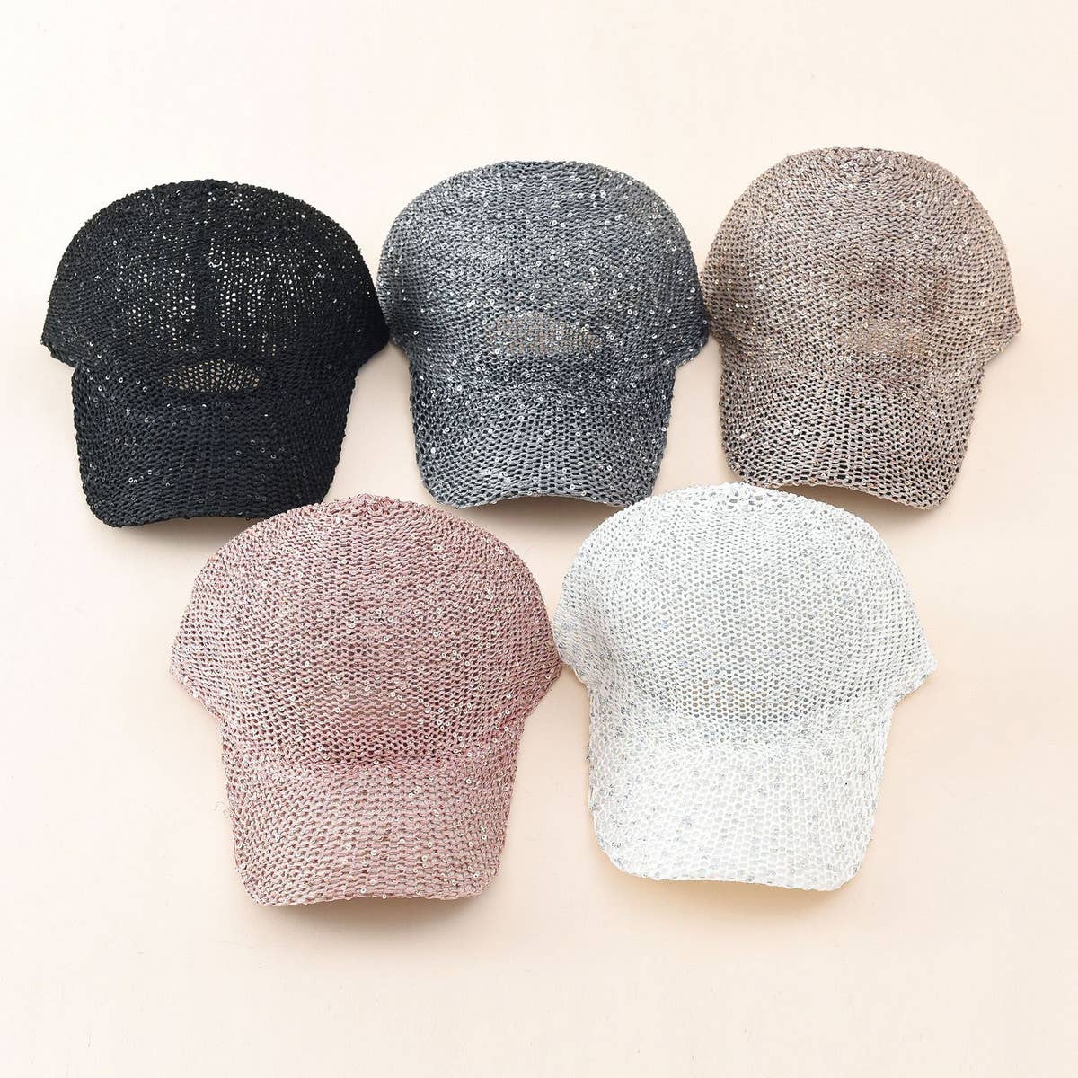 Women?™s Trendy Summer Sequins Baseball Cap Sun Hat CWAH1413