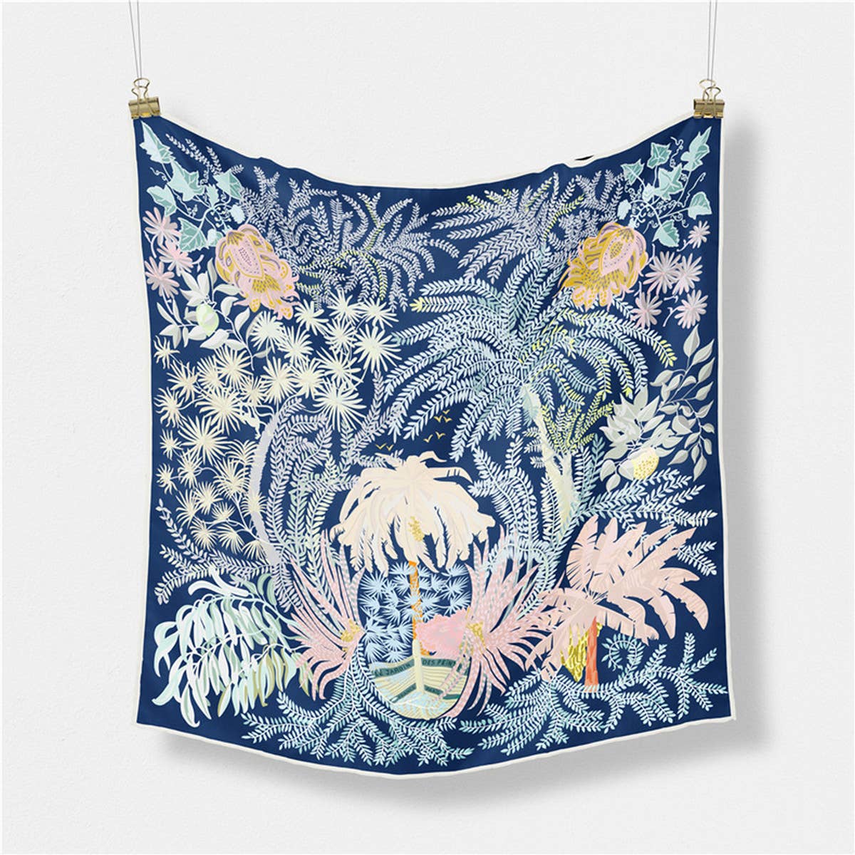 20.9" Silky Satin Square Scarf – Sweet Cream Style_CWASC0642
