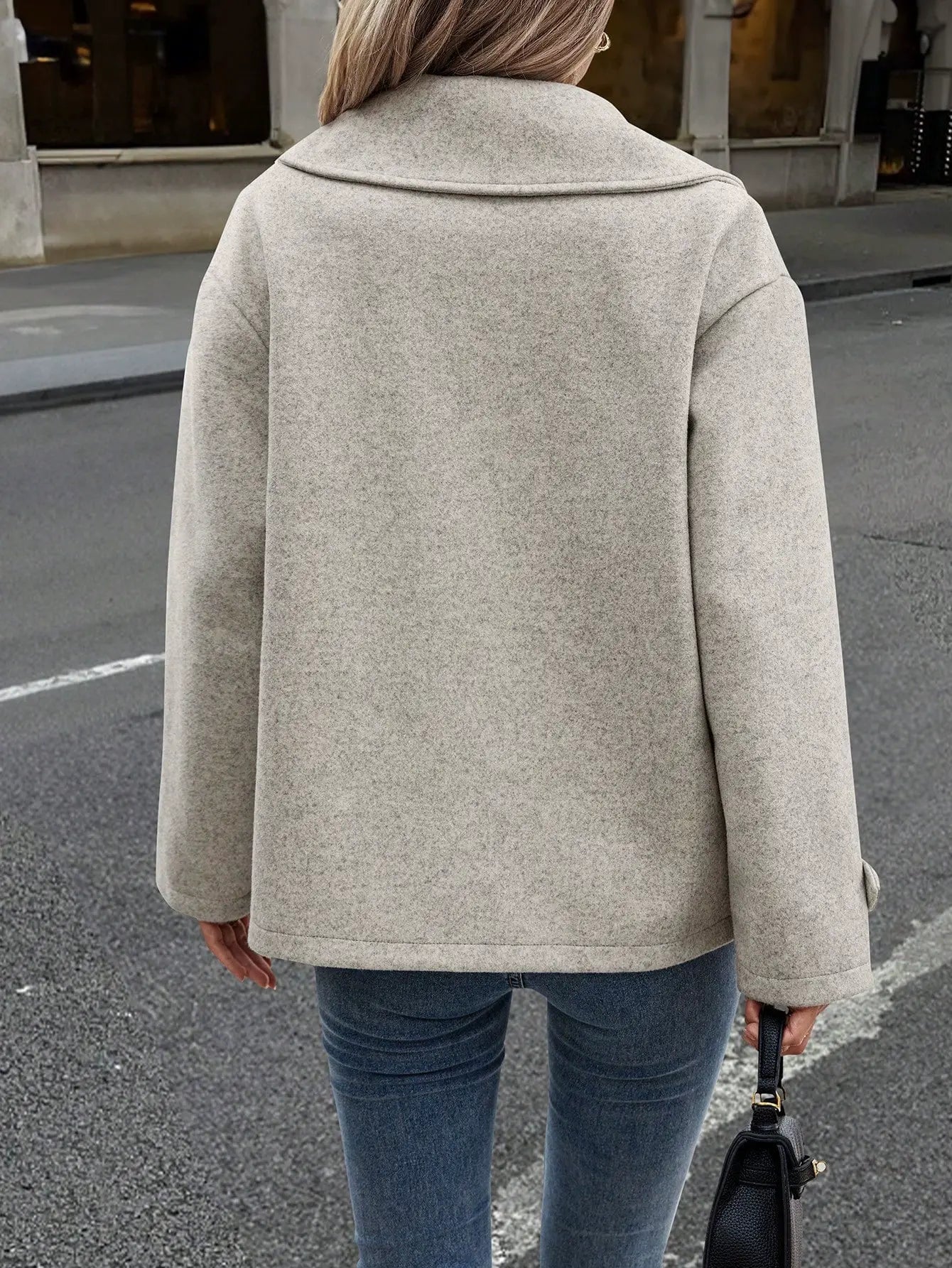 ALL-IN-ONE WOOLEN LOOSE CASUAL FASHION SHORT COAT