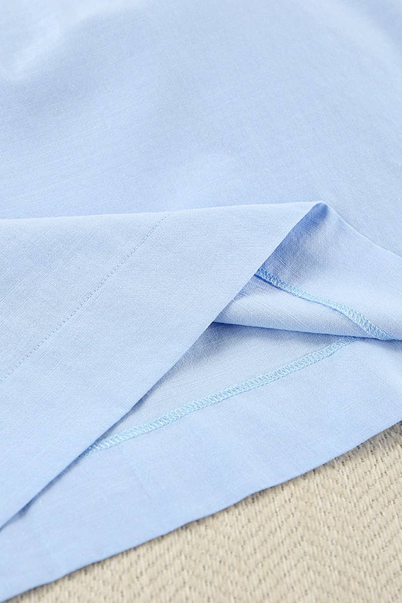 CWSPJ0344_LOOSE ROUND NECK SLEEVELESS HOME NIGHTDRESS