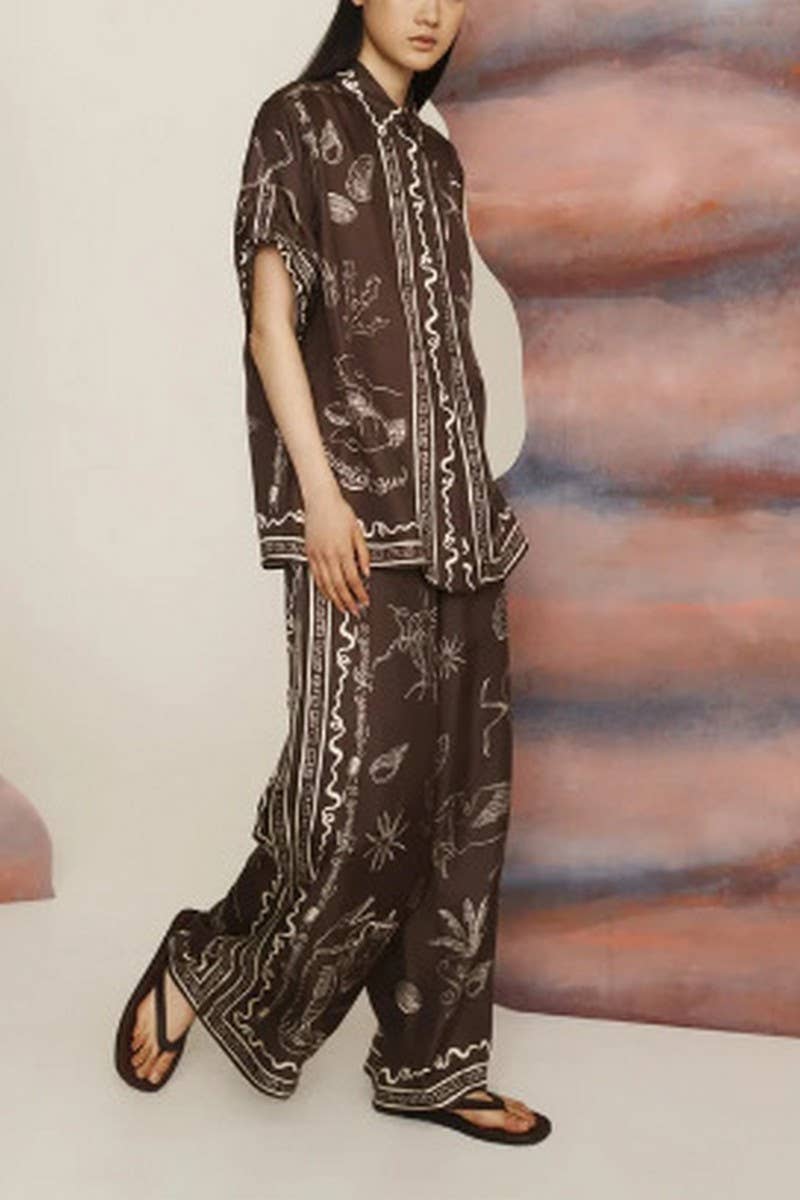 CWSS1234_FASHION HOLIDAY LOOSE CASUAL TWO-PIECE SUIT