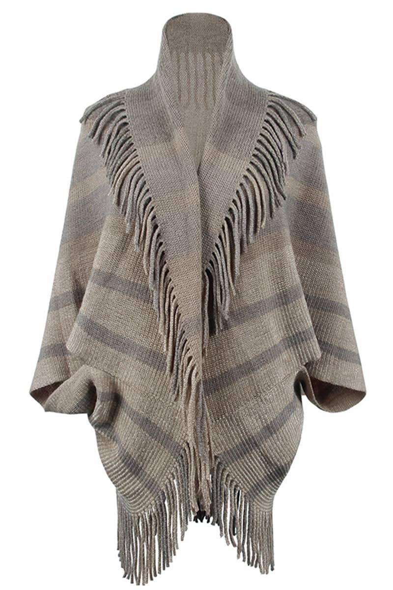 CWOCAS0011_ Shawl Wrap Cape Open Front Cardigan Sweater