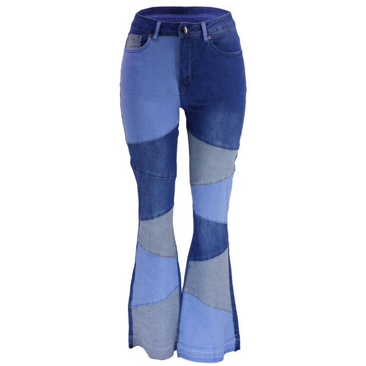 RETRO HIGH WAISTED FLARED PANTS JEANS_CWJP0175