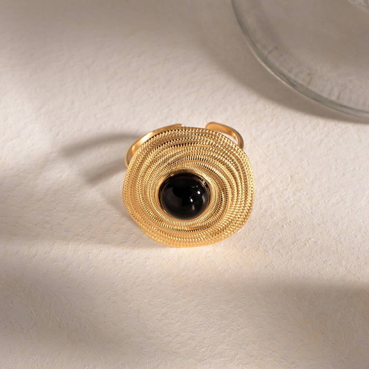 RETRO LIGHT LUXURY TRENDY DEVIL'S EYE COIL RING_CWAJE1382