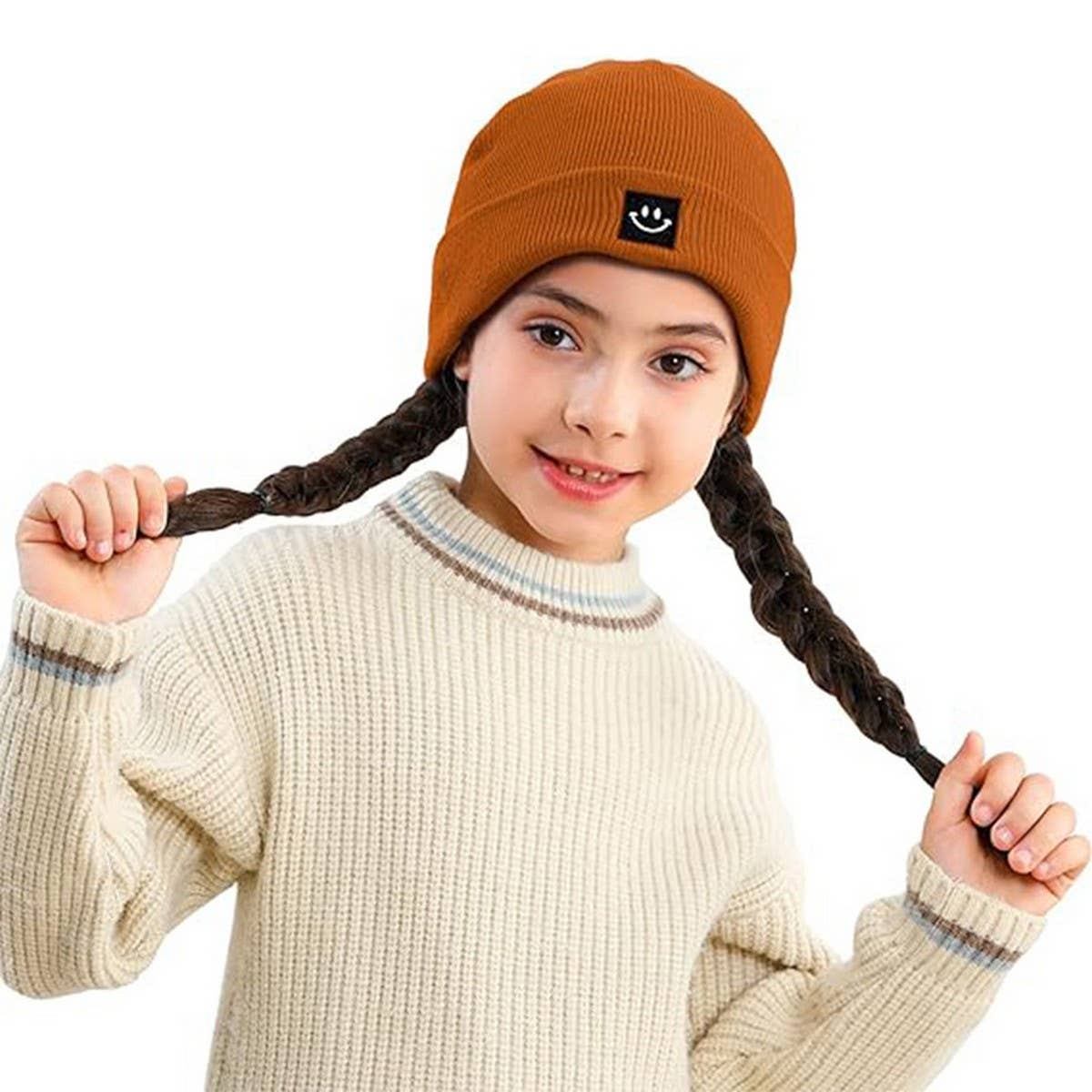 CHILDREN'S SMILEY BABY ALL-MATCH CUTE KNITTED HAT_CWAH1749