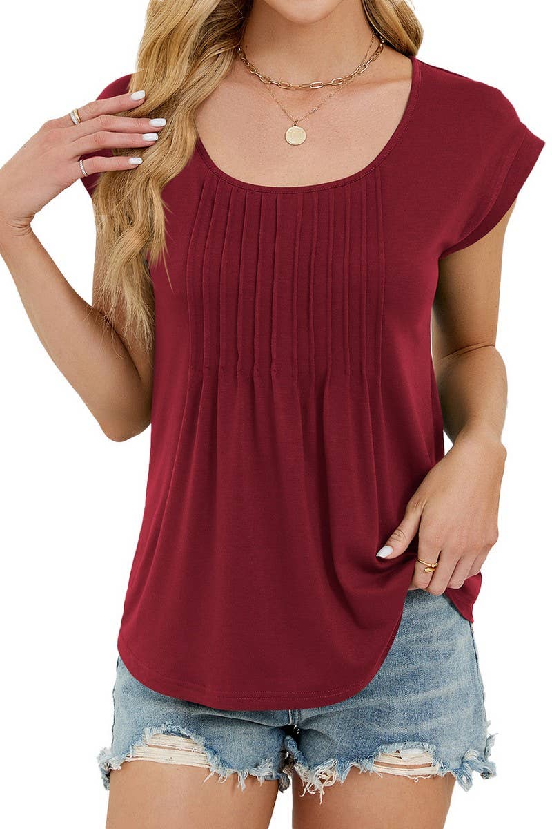 CWTTS1319_SPRING AND SUMMER COMMUTER ROUND NECK T-SHIRT