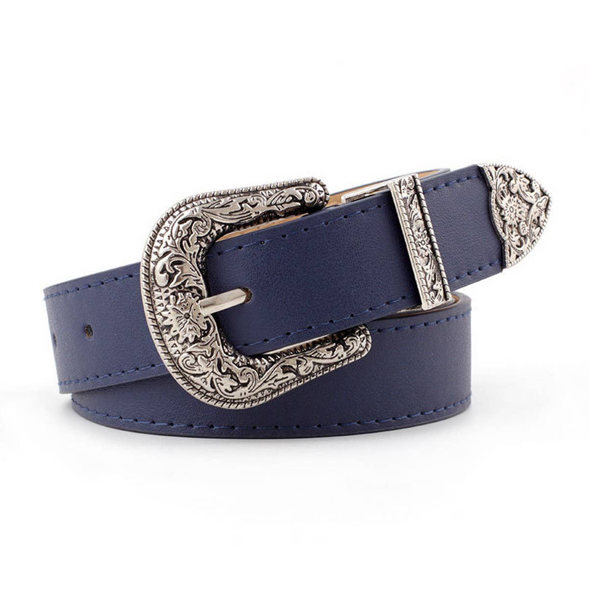 CWABE0872_VINTAGE CARVED CASUAL BELT