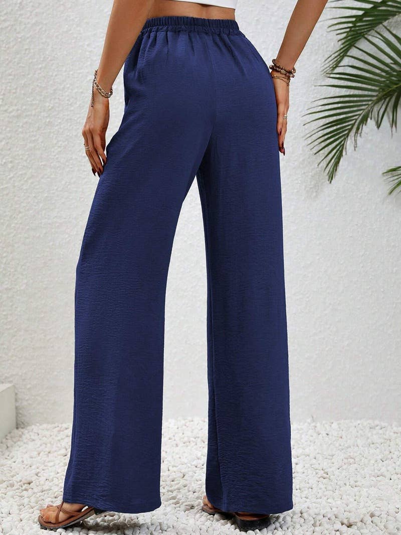 All-in-one floor-length straight leg pants