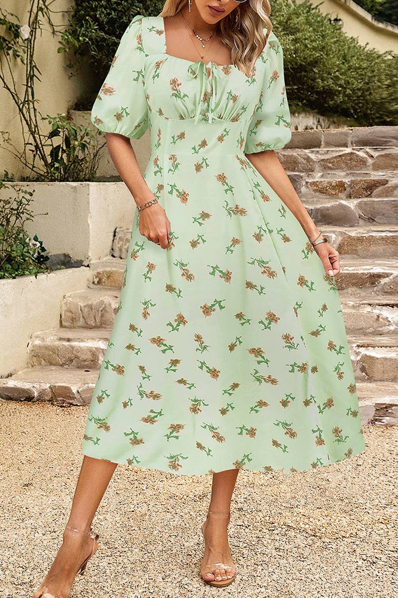 CWDMD6220_FLORAL LANTERN SLEEVE ELEGANT MAXI DRESS