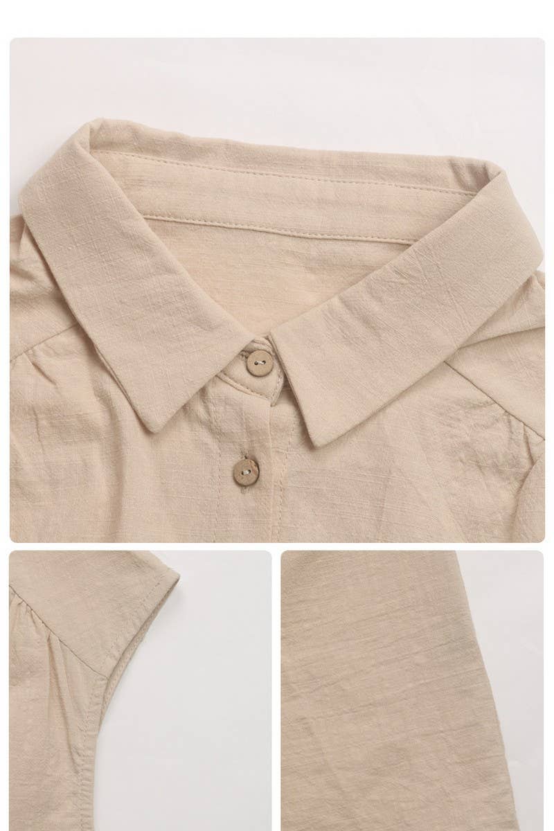 CWTDSSL0012_COTTON AND LINEN SLEEVELESS SOLID COLOR SHIRT