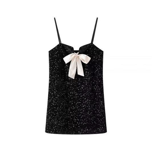 Women?™s French Style Sequin Embroidered Dress_CWDMD5821