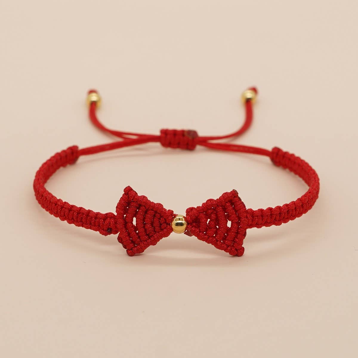 COPPER BEAD JEWELRY WIRE BRAIDED BOW BRACELET