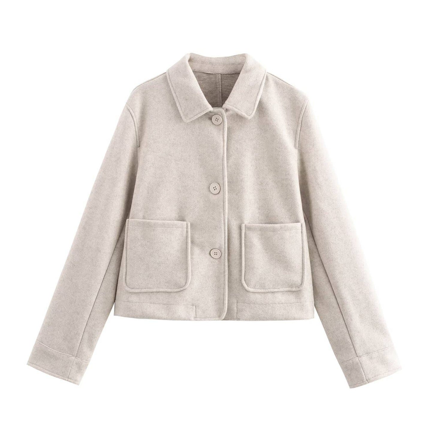 CASUAL WOOL LAPEL BLAZER WITH STYLISH EVERYTHING