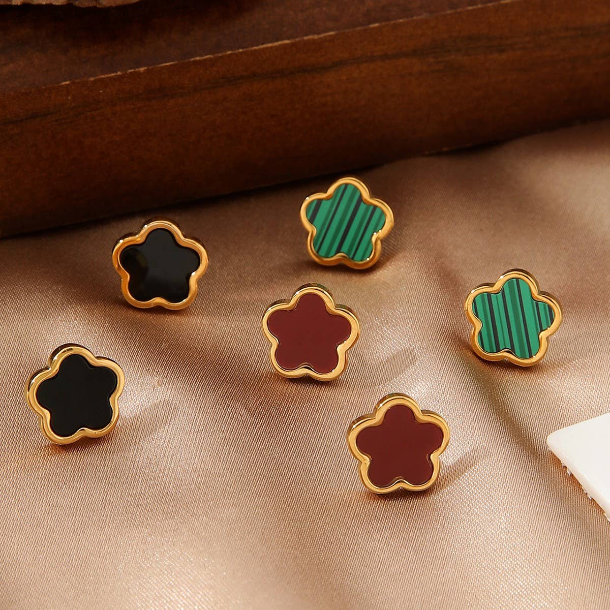 FASHION DOUBLE-SIDED FIVE-LEAF CLOVER EARRINGS_CWMM3615