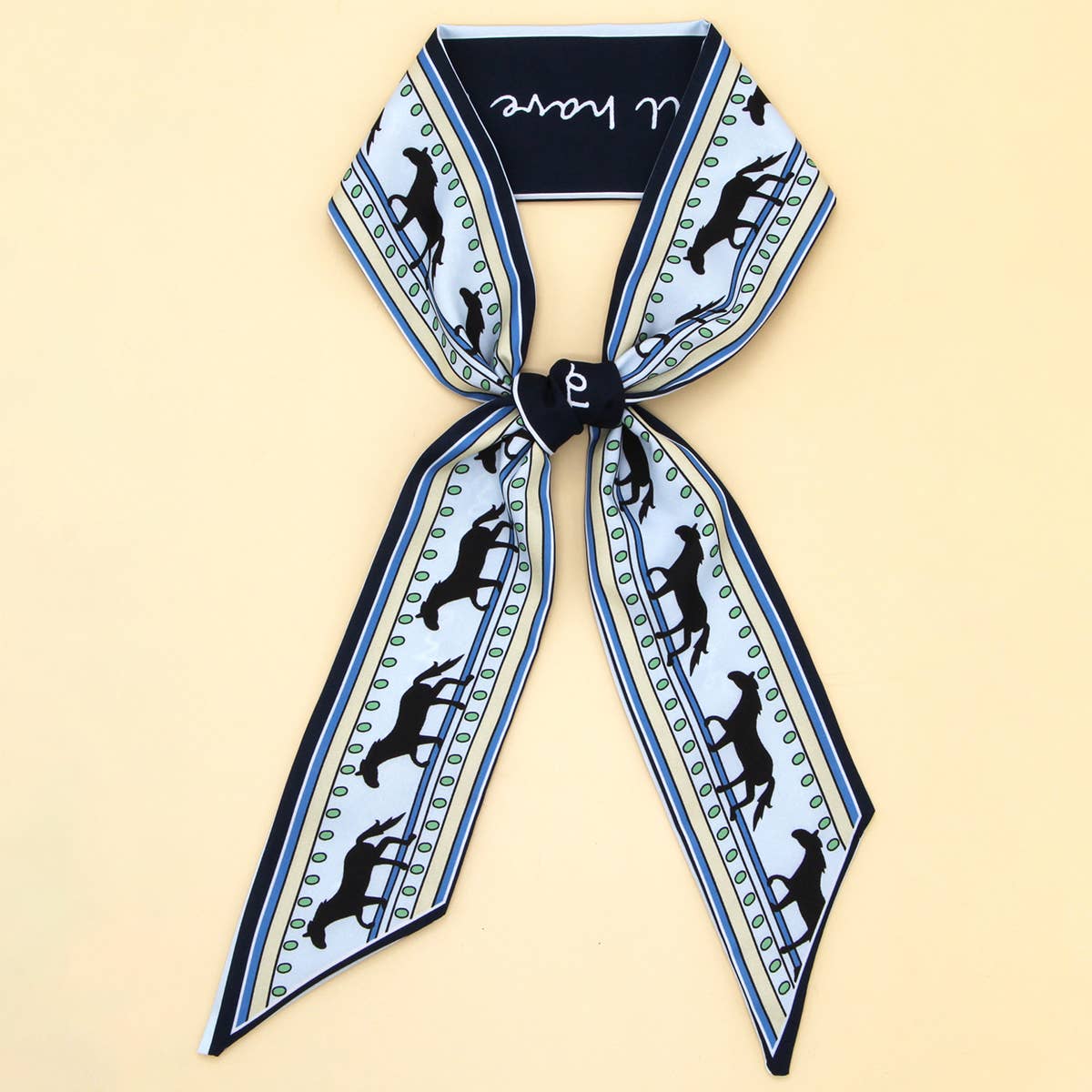 Chic Floral Letter Twilly Scarf Gift Wrap_CWASC0098