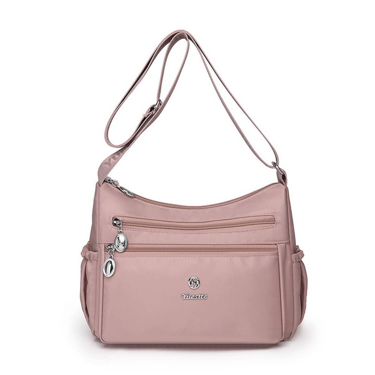 LIGHTWEIGHT WATER-REPELLENT NYLON SHOULDER BAG_CWAB3502