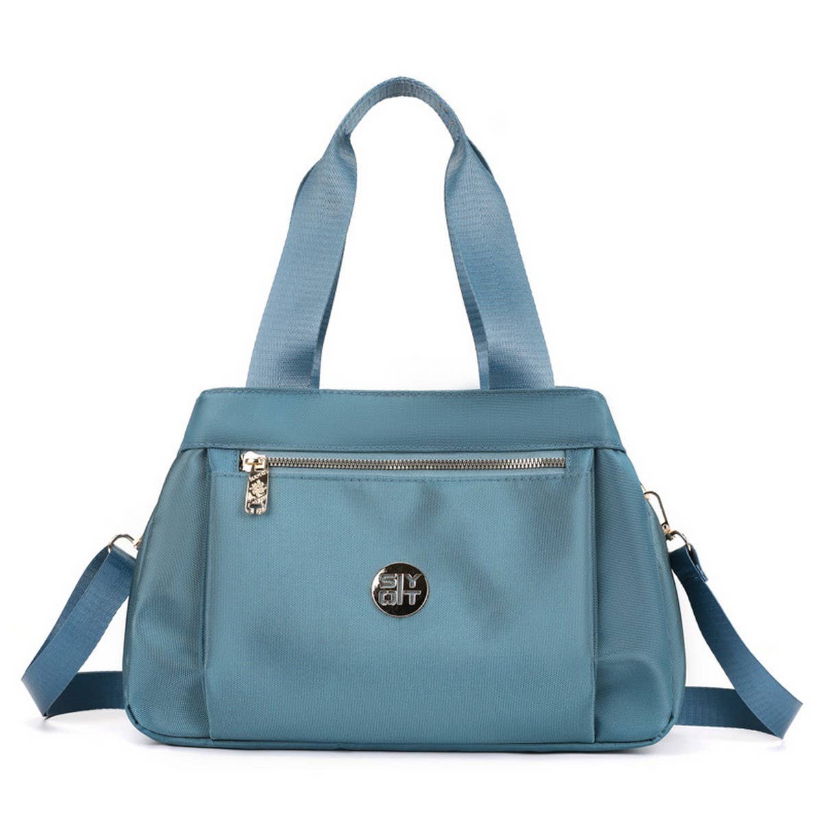 FASHION MULTI-COMPARTMENT CANVAS SHOULDER BAG_CWAB3450