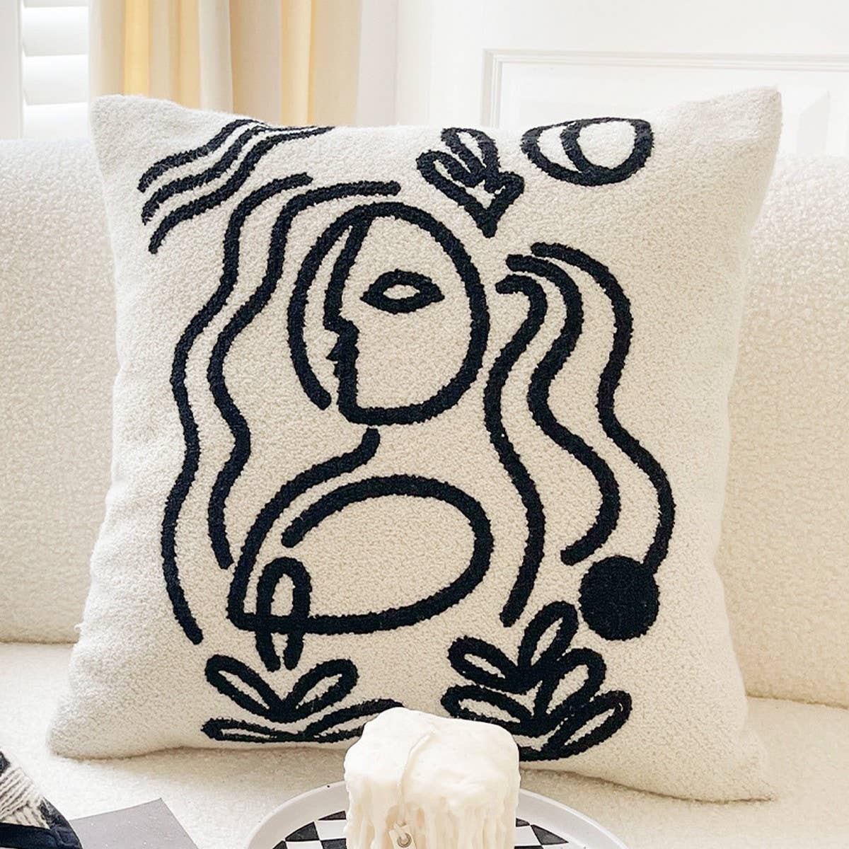Sofa Pillow Cover for Living Room & Bay Window_CWMM7698